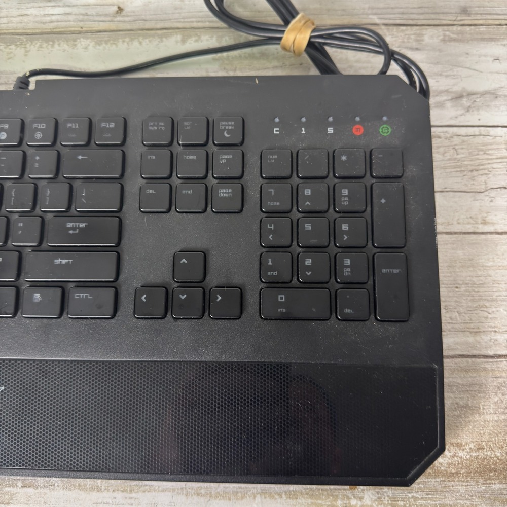 Razer DeathStalker RZ03-0080 Gaming Keyboard Wired Green LED Backlit PC Tested - Picture 4 of 5